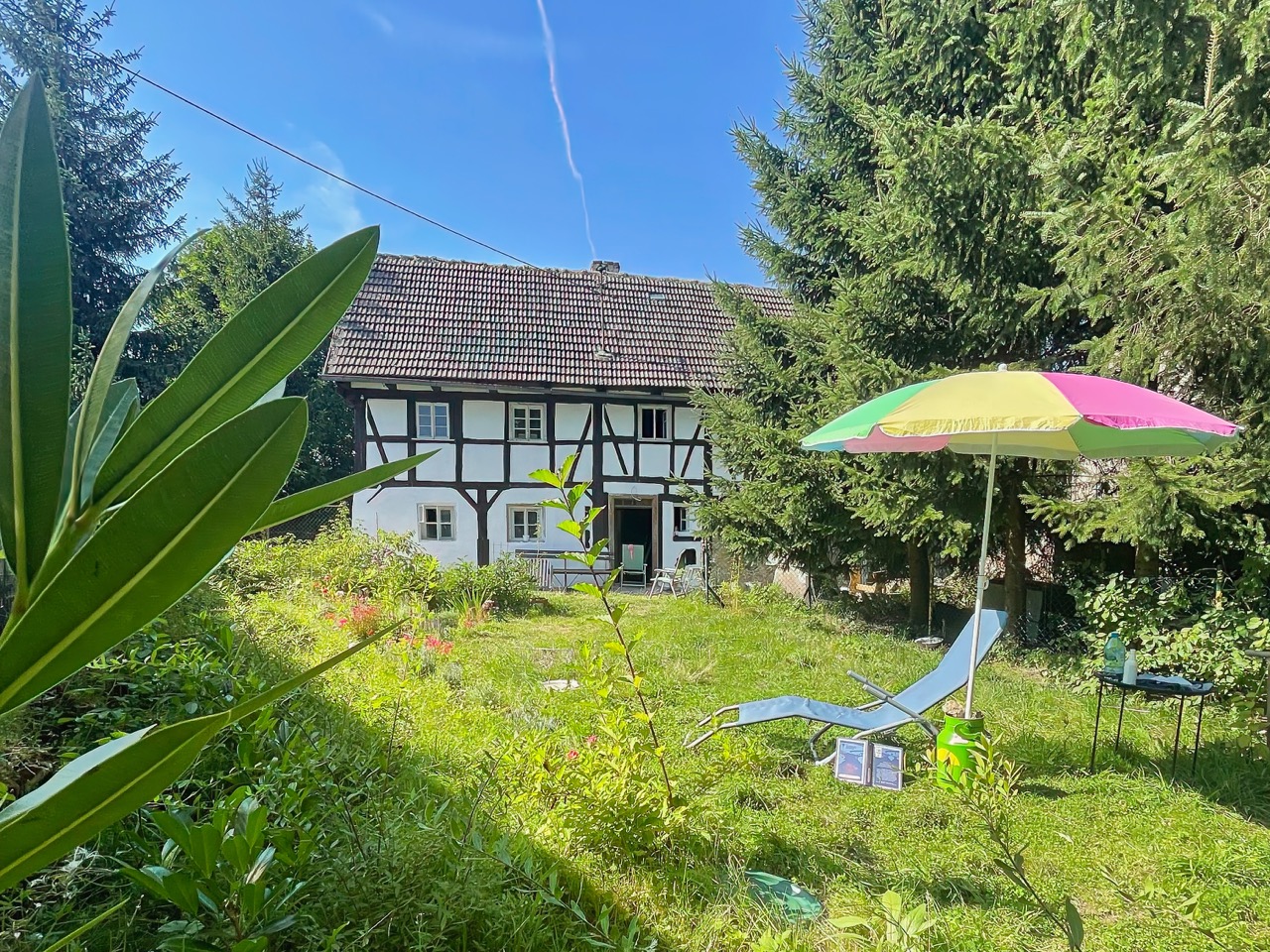 Dom szachulcowy – ogród 1150 m²