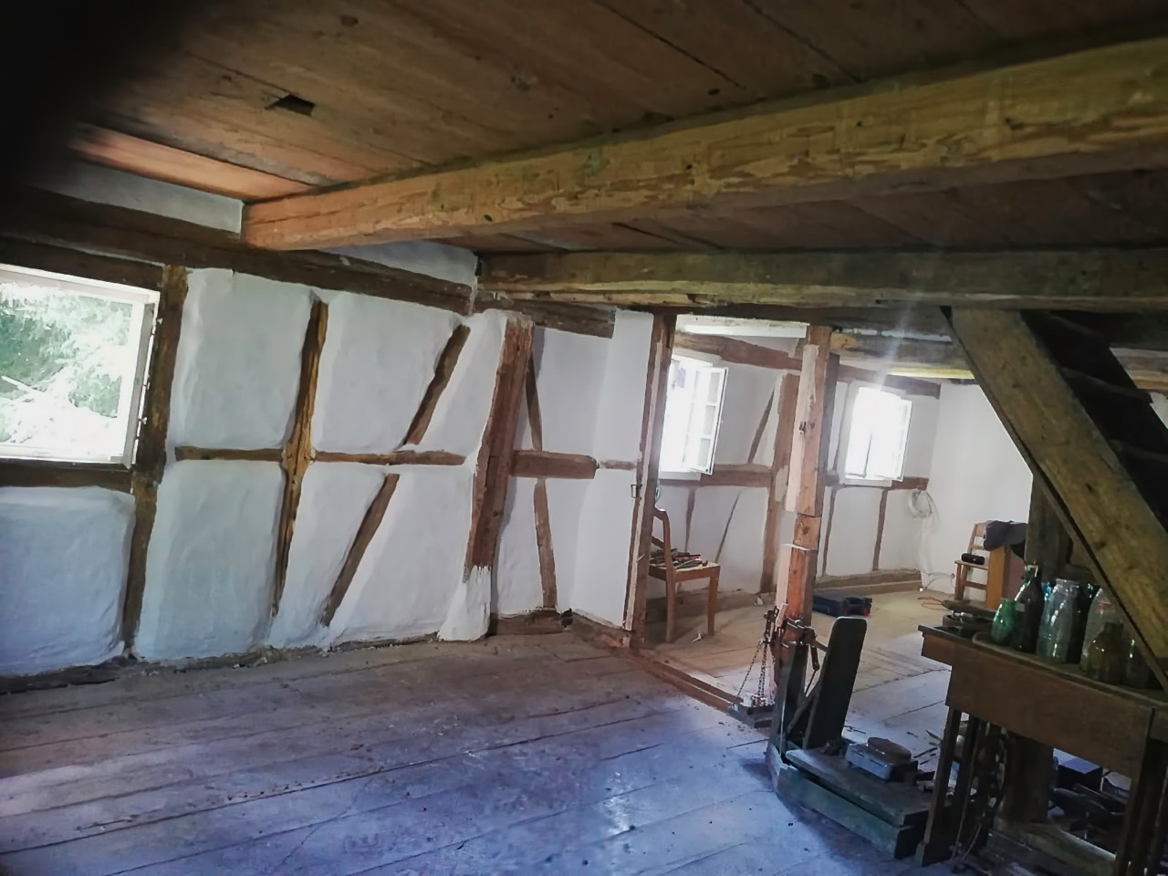 Dom szachulcowy – ogród 1150 m²
